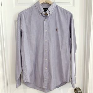 Ralph Lauren Classic Fit Button Up Vertical Stripe Men's Dress Shirt Sz 16 34/35